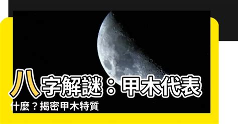 甲木特質|【八字 甲木】八字解謎：甲木代表什麼？揭密甲木特。